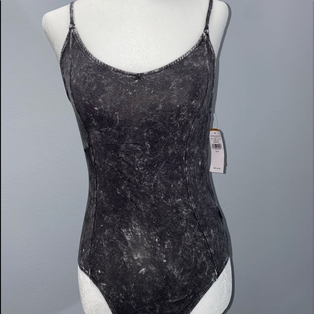 BLACK WASH BODYSUIT - American Eagle